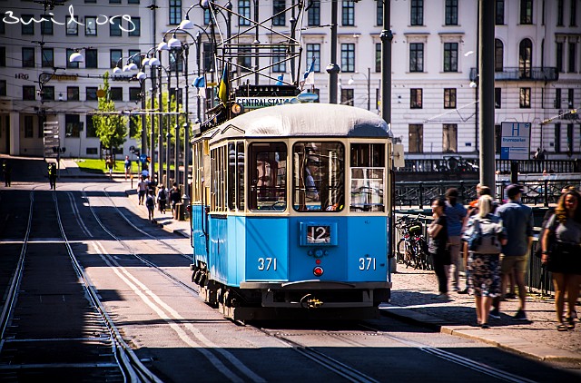 400 Tram Sweden classic Ringlinien, Gothenburg, Sweden Södra Hamngatan