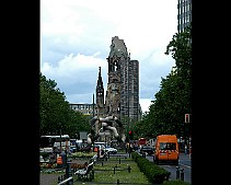 The ruins of the Kaiser Wilhelm Memorial Church, Berlin, Germany
