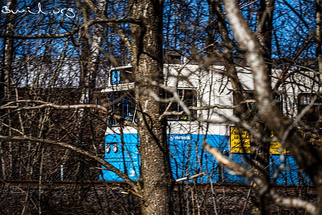 400 Tram Sweden Angered tram track, Sweden ASEA M31