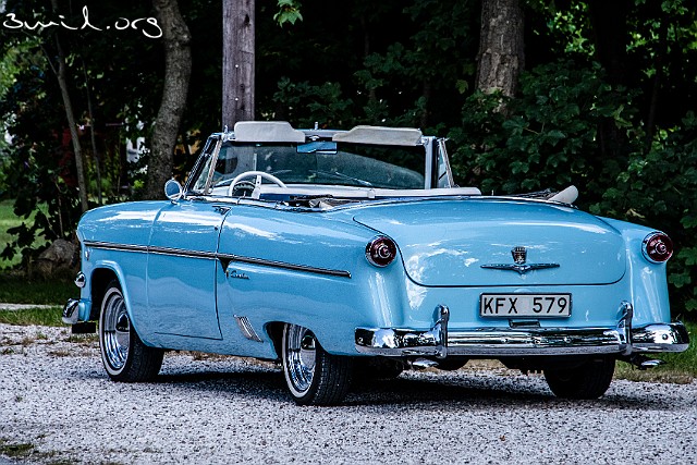 600 Car Ford Ford V8, 131 HP, Sunliner Crestl 1954, Gotland, Sweden