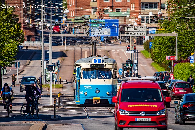 400 Tram Sweden Majorna, Gothenburg, Sweden Tram M29