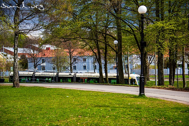 400 Tram Sweden Tram Sirio M32, Gothenburg, Sweden Botaniska, Slottsskogen