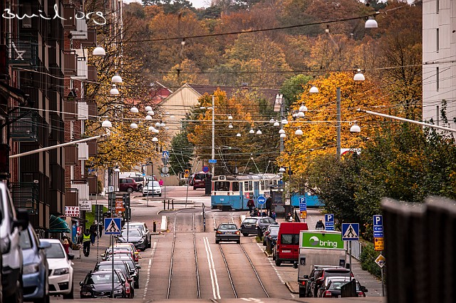 400 Tram Sweden Tram M29-M28 Djurgårdsp. Stigbergt. Gothenburg, Sweden