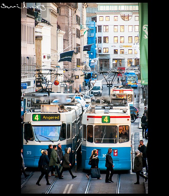 400 Tram Sweden Södra Hamnagatan, Gothenburg, Sweden ASEA M31
