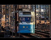 Angered tram track, Sweden ASEA M31 : Tram Sweden Gbg