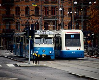 M29(L) & M32(R), Gothenburg, Sweden Esperantoplatsen : Tram Sweden Gbg