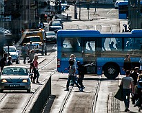 Brunnsparken, Gothenburg, Sweden Bus, Public transport, : Bus Sweden