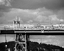 Gota Alv Bridge, Gothenburg, Sweden Göta Älvbron, Göteborg : Tram Sweden Gbg
