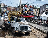 Tram Truck Lviv, Ukraine