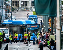 Public transport, Sweden Brunnsparken, Gothenburg : Bus Sweden