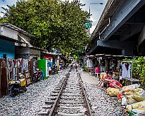 Thailand, Bangkok Slum area, Downtown BKK