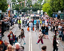 West Pride festival, Avenyn Downtown Gothenburg, Sweden