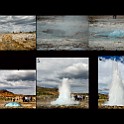 The erupting Geysir in Haukadalur valley, Iceland the oldest known geyser in the world