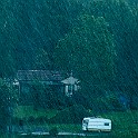 Heavy rain, Linnarhult, Gunnilse, Sweden